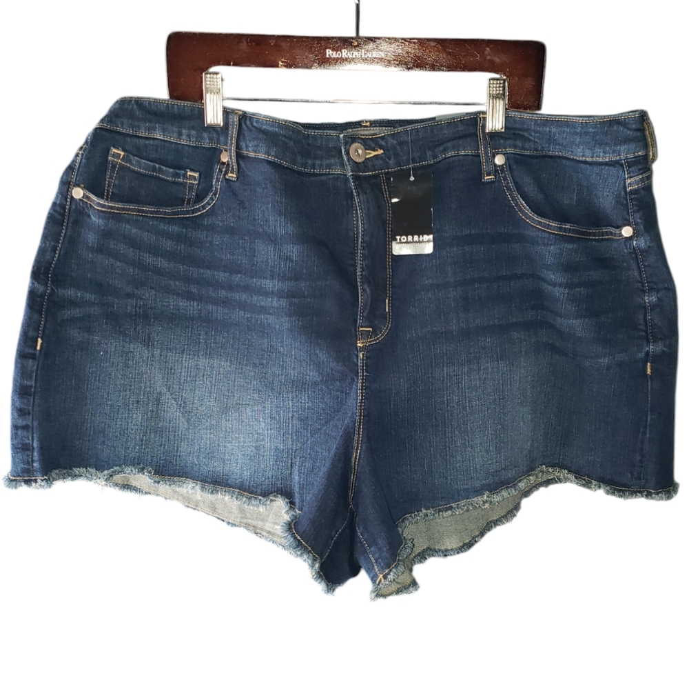 Torrid Plus Size Jean Shorty Shorts Size 24